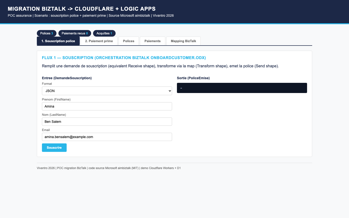 BizTalk — Insurance integration